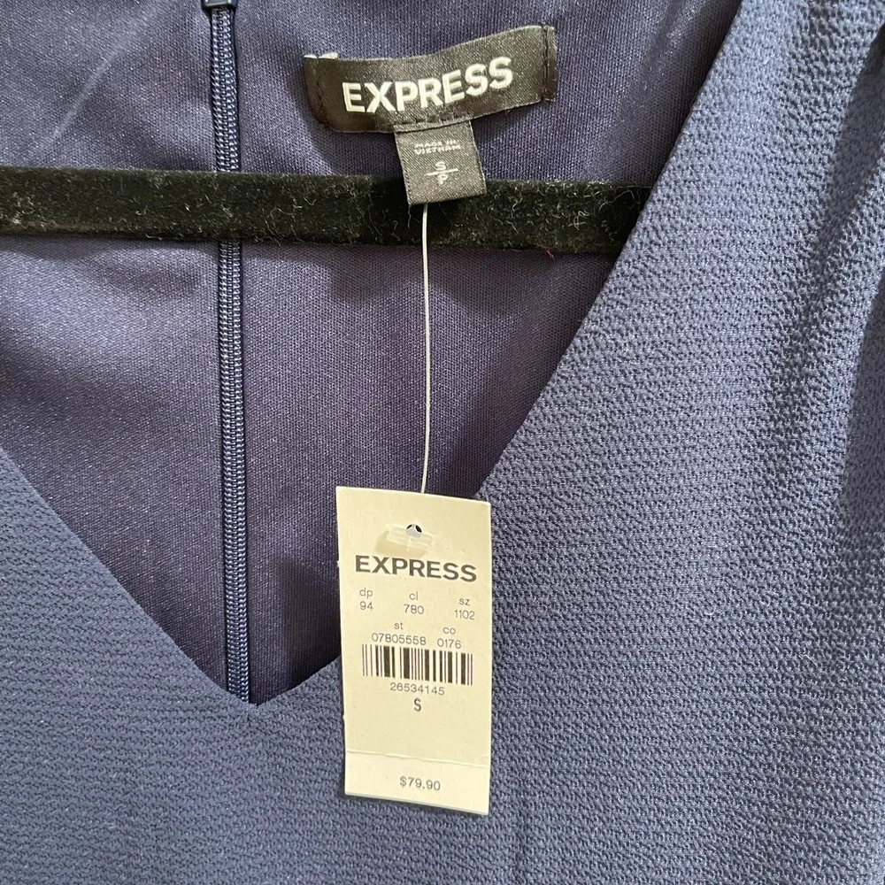 Express navy blue dress - Picture 3 of 4